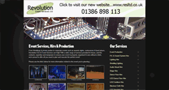 Desktop Screenshot of lighting-hire.revolution-events.co.uk